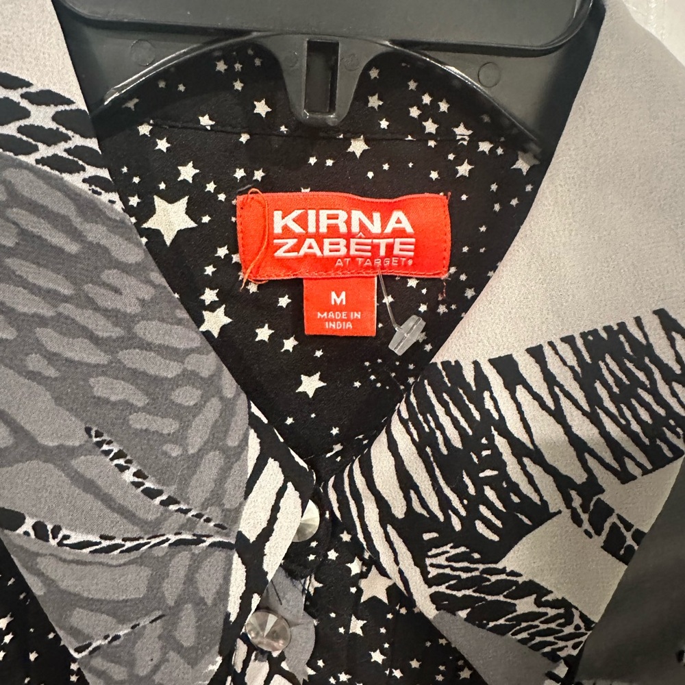 Kirna Zabete Black and Gray Star Patterned Dress - Picture 2 of 10